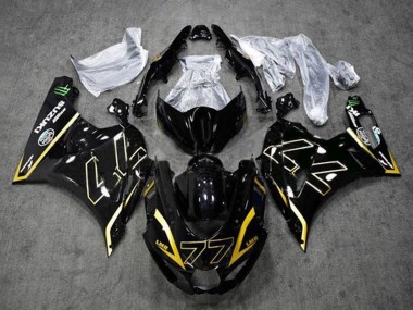 Lojas Carenagens Moto Suzuki GSXR1000 2017-2024 - Preto Ouro 77