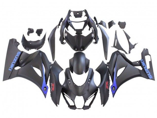 Lojas Carenagens Moto Suzuki GSXR1000 2017-2024 - Preto Fosco Azul