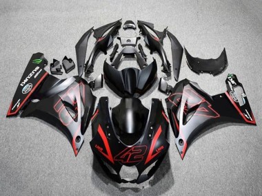 Lojas Carenagens Moto Suzuki GSXR1000 2017-2024 - Preto Fosco Vermelho 42