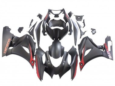 Lojas Carenagens Moto Suzuki GSXR1000 2017-2024 - Preto Fosco Vermelho Fosco