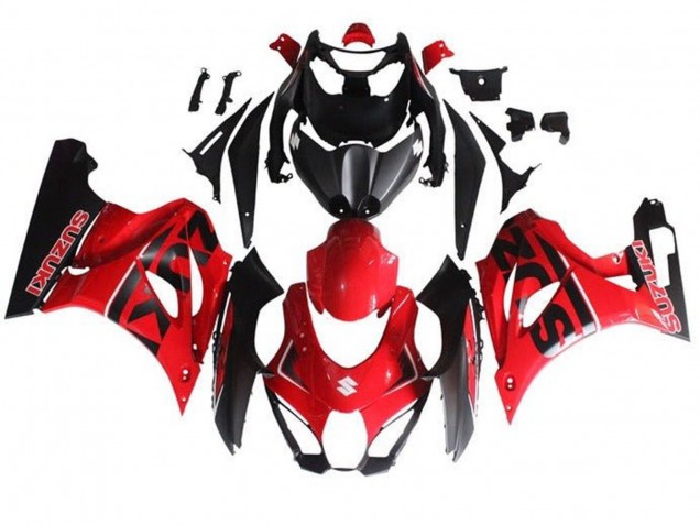 Lojas Carenagem Moto Suzuki GSXR1000 2017-2024 - Vermelho Preto