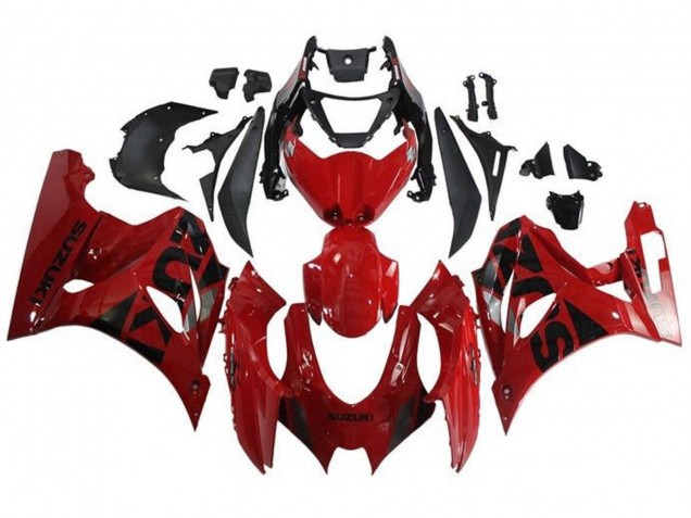 Lojas Carenagens Moto Suzuki GSXR1000 2017-2024 - Vermelho Preto Prata