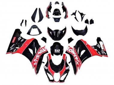 Lojas Carenagens Moto Suzuki GSXR1000 2017-2024 - Preto Brilhante Vermelho Branco Risca de giz