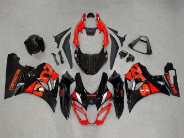 Lojas Carenagens Moto Suzuki GSXR1000 2017-2024 - Preto Vermelho Prata