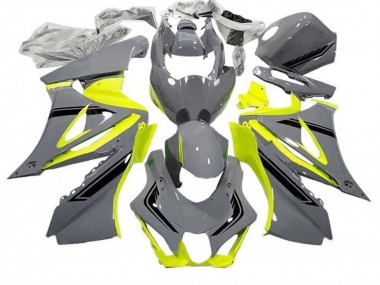 Lojas Carenagens Moto Suzuki GSXR1000 2017-2024 - Cinzento Amarelo Preto