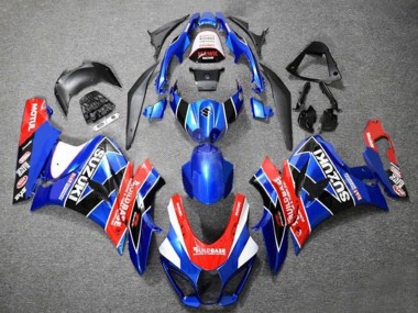 Lojas Carenagens Moto Suzuki GSXR1000 2017-2024 - Azul Vermelho Branco Preto