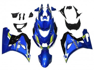 Lojas Carenagens Moto Suzuki GSXR1000 2017-2024 - Azul Verde Preto Ecstar