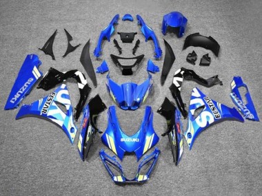 Lojas Carenagens Moto Suzuki GSXR1000 2017-2024 - Azul Branco Ecstar
