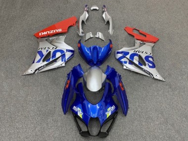 Lojas Carenagens Moto Suzuki GSXR1000 2017-2024 - Azul Prata Vermelho