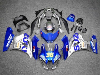 Lojas Carenagens Moto Suzuki GSXR1000 2017-2024 - Azul Prata Ecstar 36