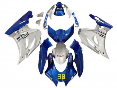 Lojas Carenagens Moto Suzuki GSXR1000 2017-2024 - Azul Prata Motul 36