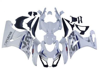 Lojas Carenagens Moto Suzuki GSXR1000 2017-2024 - Branco Prata Azul