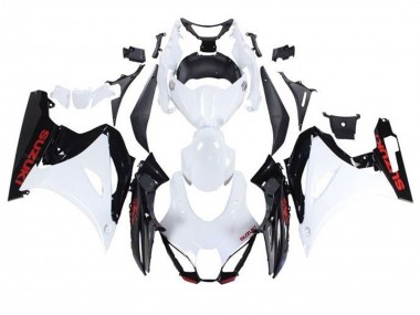 Lojas Carenagens Moto Suzuki GSXR1000 2017-2024 - Branco Preto Vermelho