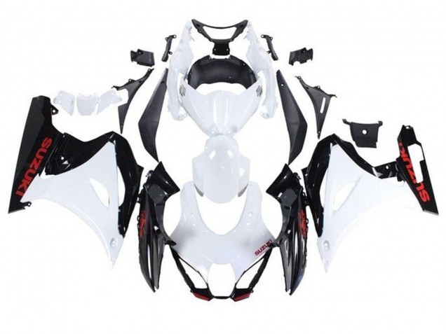 Lojas Carenagens Moto Suzuki GSXR1000 2017-2024 - Branco Preto Vermelho