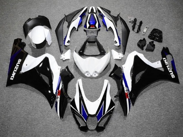 Lojas Carenagens Moto Suzuki GSXR1000 2017-2024 - Branco Azul Preto