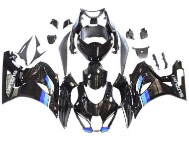 Lojas Carenagens Moto Suzuki GSXR1000 2017-2024 - Preto Azul Listra