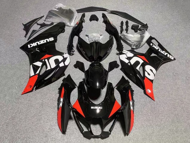 Lojas Carenagens Moto Suzuki GSXR1000 2017-2024 - Preto Vermelho Branco