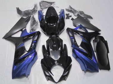 Lojas Kit Carenagens Moto Suzuki GSXR 1000 2007-2008 - Preto Brilhante Preto Fosco