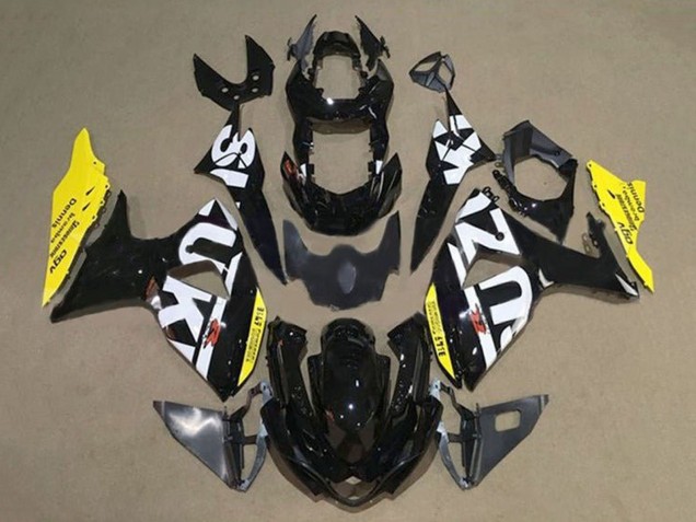 Lojas Carenagens Moto Suzuki GSXR 1000 2009-2016 - Preto Branco Amarelo