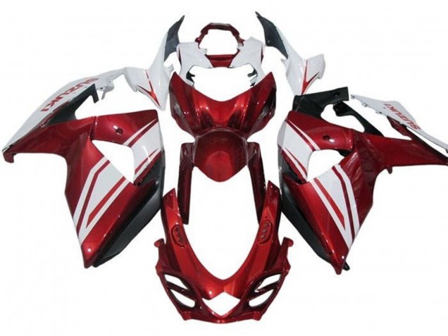 Lojas Carenagens Moto Suzuki GSXR 1000 2009-2016 - Branco Vermelho