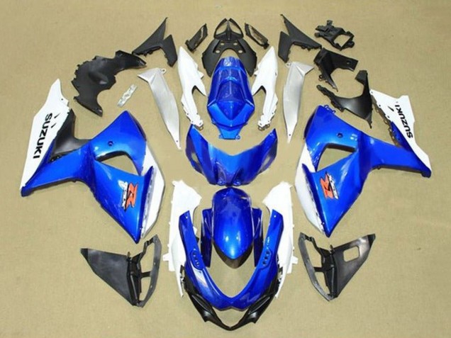 Lojas Carenagens Moto Suzuki GSXR 1000 2009-2016 - Branco Azul Vermelho