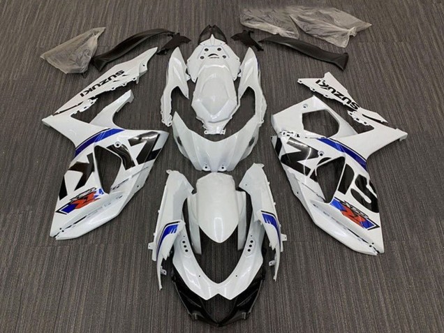 Lojas Carenagem Moto Suzuki GSXR 1000 2009-2016 - Branco Azul Listra
