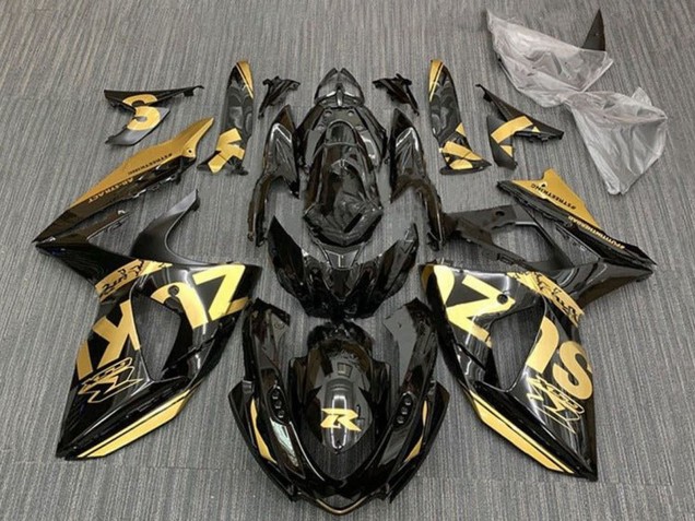 Lojas Carenagens Moto Suzuki GSXR 1000 2009-2016 - Ouro Preto Brilhante
