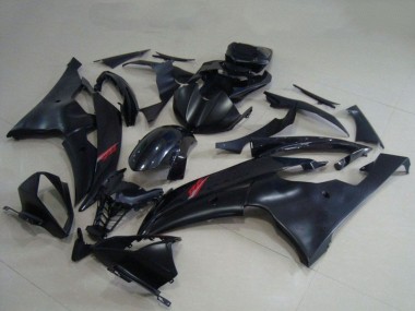Lojas Carenagens Moto Yamaha YZF R6 2008-2016 - Preto Brilhante Preto Fosco