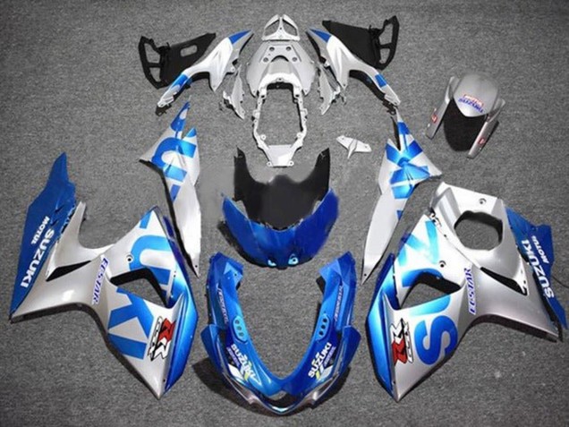 Lojas Carenagens Moto Suzuki GSXR 1000 2009-2016 - Prata Azul