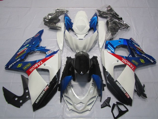 Lojas Carenagens Moto Suzuki GSXR 1000 2009-2016 - Branco Azul Vermelho Preto TaMobil