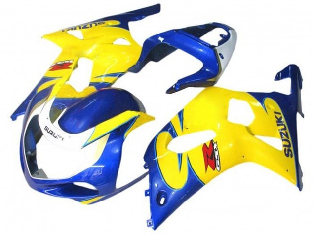 Lojas Carenagens Moto Suzuki GSXR 600 / GSXR 750 2001-2003 - Azul Amarelo Branco