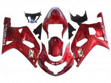 Lojas Carenagens Moto Suzuki GSXR 600 / GSXR 750 2001-2003 - Vermelho Chrome