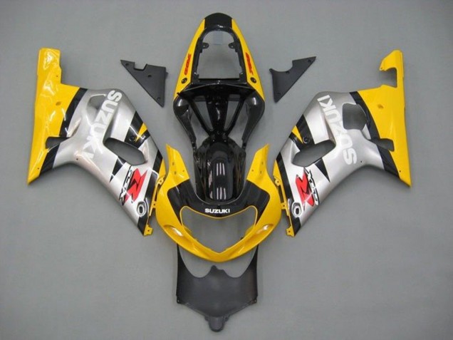 Lojas Carenagens Moto Suzuki GSXR 600 / GSXR 750 2001-2003 - Amarelo Prata Preto Brilhante Vermelho