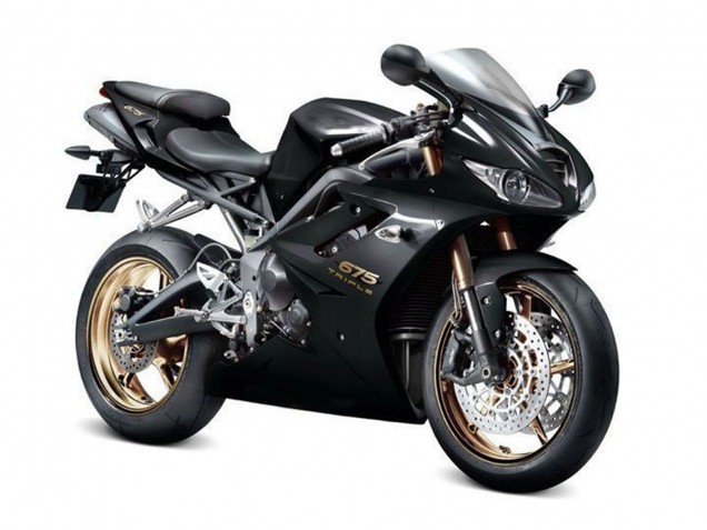 Lojas Carenagens Moto Triumph Daytona 675 Triple 2009-2012 - Preto Brilhante