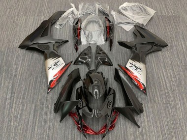 Lojas Carenagens Moto Suzuki GSXR 600 / GSXR 750 2011-2024 - Preto Prata Vermelho Preto Fosco