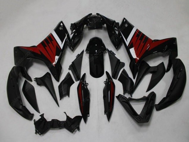 Lojas Carenagens Moto Yamaha FZ6R 2009-2015 - Preto Vermelho Branco