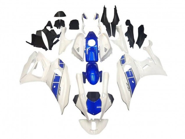 Lojas Carenagens Moto Yamaha YZF R7 2021-2024 - Branco Azul Listra
