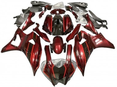 Lojas Carenagens Moto Yamaha YZF R7 2021-2024 - Vermelho Escuro Preto