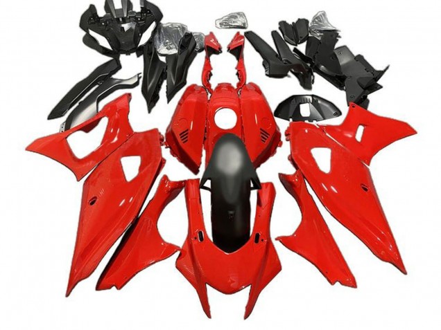 Lojas Carenagens Moto Yamaha YZF R7 2021-2024 - Vermelho Preto Fosco