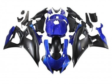 Lojas Carenagens Moto Yamaha YZF R7 2021-2024 - Azul Preto Fosco