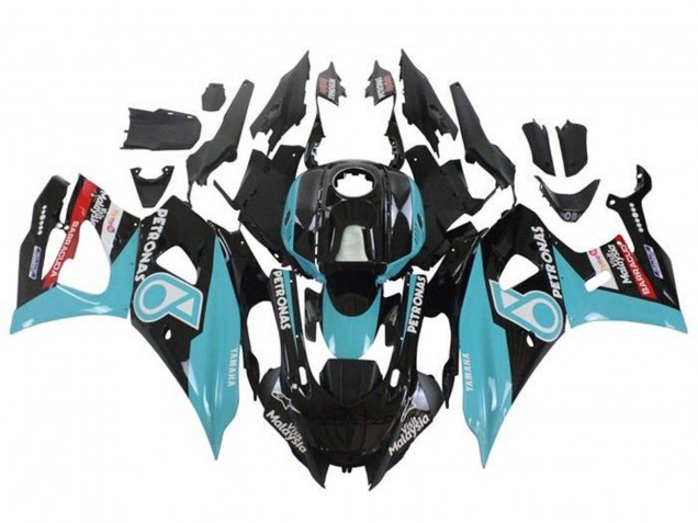 Lojas Carenagens Moto Yamaha YZF R7 2021-2024 - Preto Azul Petronas