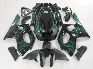 Lojas Carenagens Moto Yamaha YZF600R Thundercat 1996-2007 - Preto Verde Chama