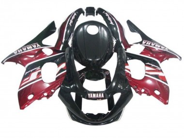 Lojas Carenagens Moto Yamaha YZF600R Thundercat 1996-2007 - Preto Vermelho Escuro Branco