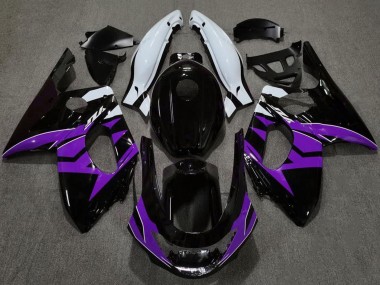 Lojas Carenagens Moto Yamaha YZF600R Thundercat 1996-2007 - Preto Brilhante Roxo Branco