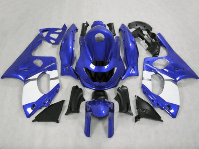 Lojas Carenagens Moto Yamaha YZF600R Thundercat 1996-2007 - Azul Branco Cinzento Preto