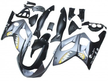 Lojas Carenagens Moto Yamaha YZF600R Thundercat 1996-2007 - Preto Fosco Cinzento Tubarão