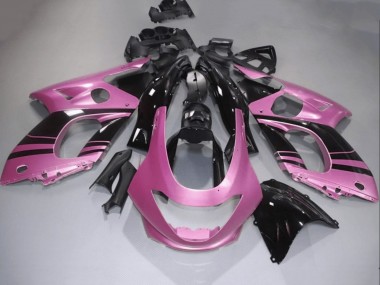 Lojas Carenagens Moto Yamaha YZF600R Thundercat 1996-2007 - Rosa Preto Brilhante