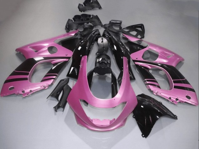 Lojas Carenagens Moto Yamaha YZF600R Thundercat 1996-2007 - Rosa Preto Brilhante