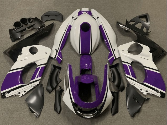 Lojas Carenagens Moto Yamaha YZF600R Thundercat 1996-2007 - Branco Roxo Preto