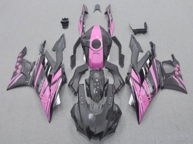 Lojas Carenagens Moto Yamaha YZF R3/R25 2019-2021 - Rosa Preto Monstro